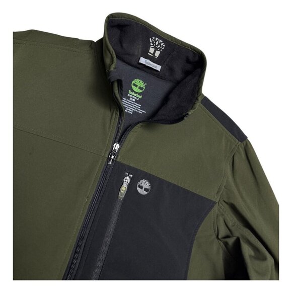 TIMBERLAND Waterproof Green Shell Windbreaker Outdoor Light Jacket Mens Medium - Picture 4 of 6
